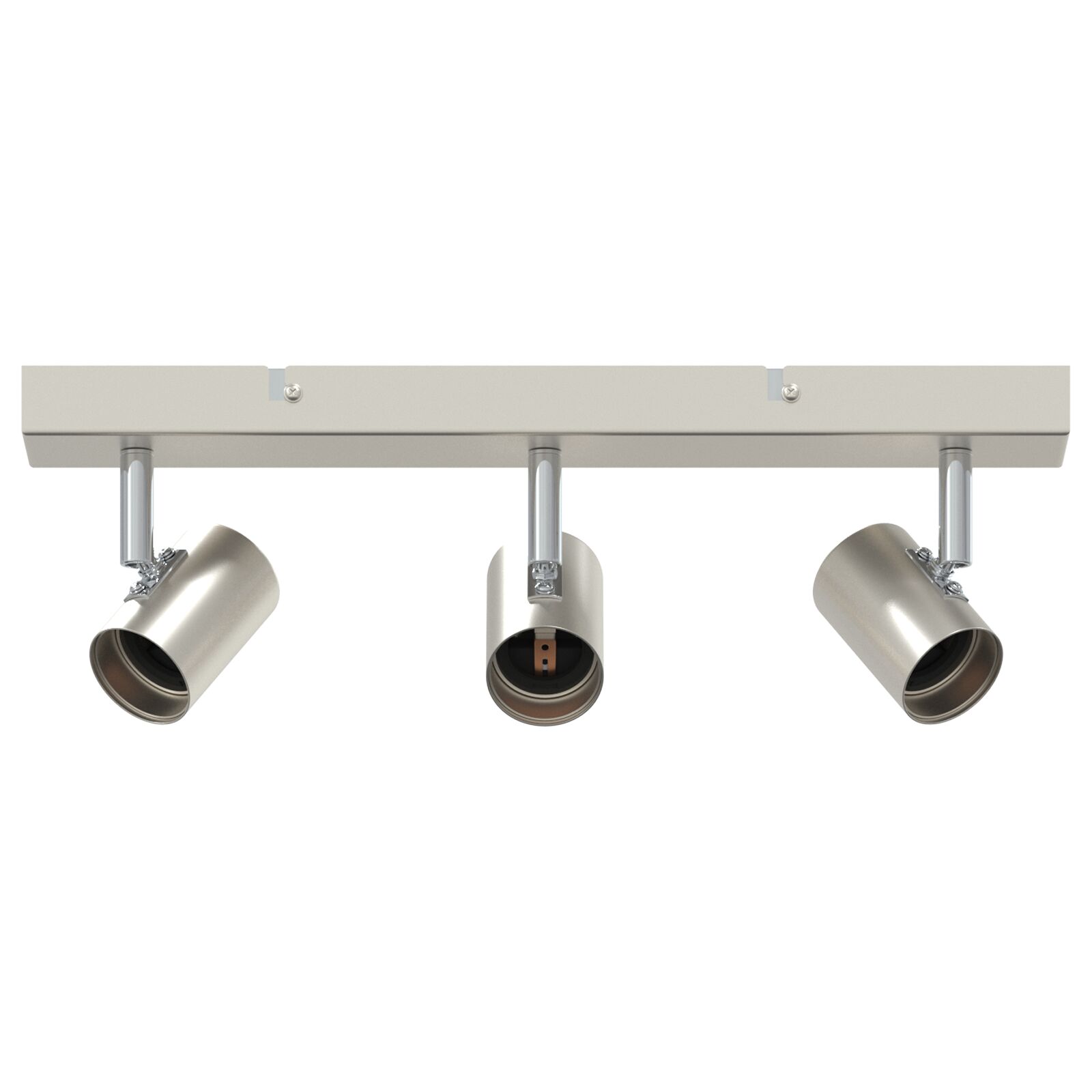 Deckenstrahler 3-Wege Verstellbare Gebürstetes Nickel E27