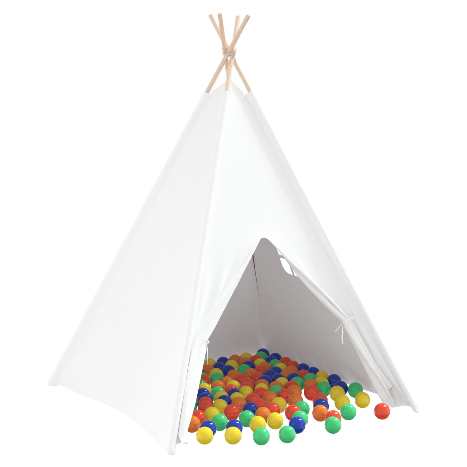 Kinder Teepee Zelt mit Tasche Pfirsich & Spielbälle Haut Weiß Kinder Teepee Zelt mit Tasche Pfirsich & Spielbälle Haut Weiß