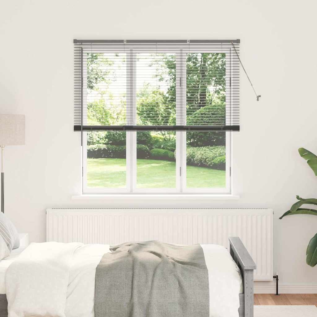 Fenster Jalousie Dunkelgrau 140 x 175 cm Aluminium