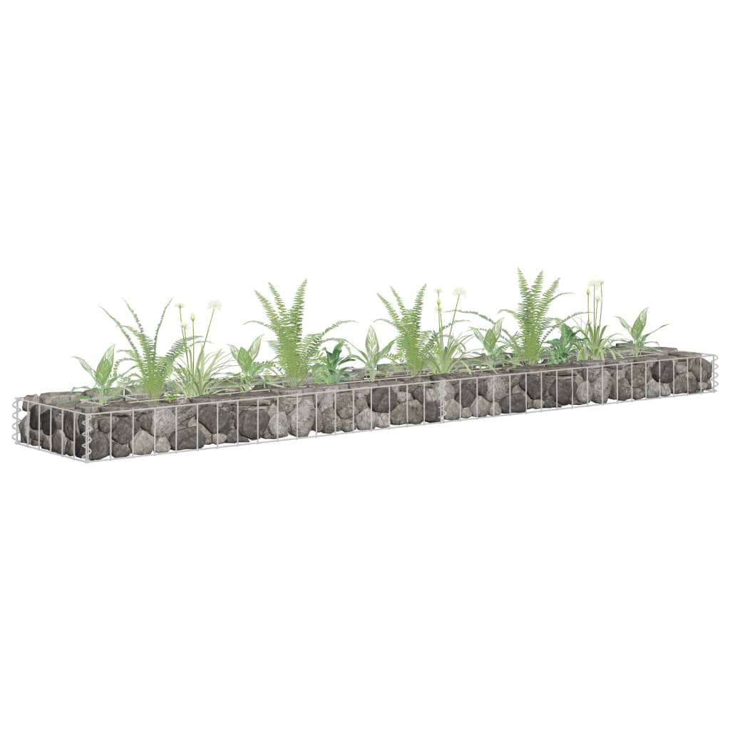 Gabionen-Hochbeet Verzinkter Stahl 180x30x10 cm Gabionen-Hochbeet Verzinkter Stahl 180x30x10 cm