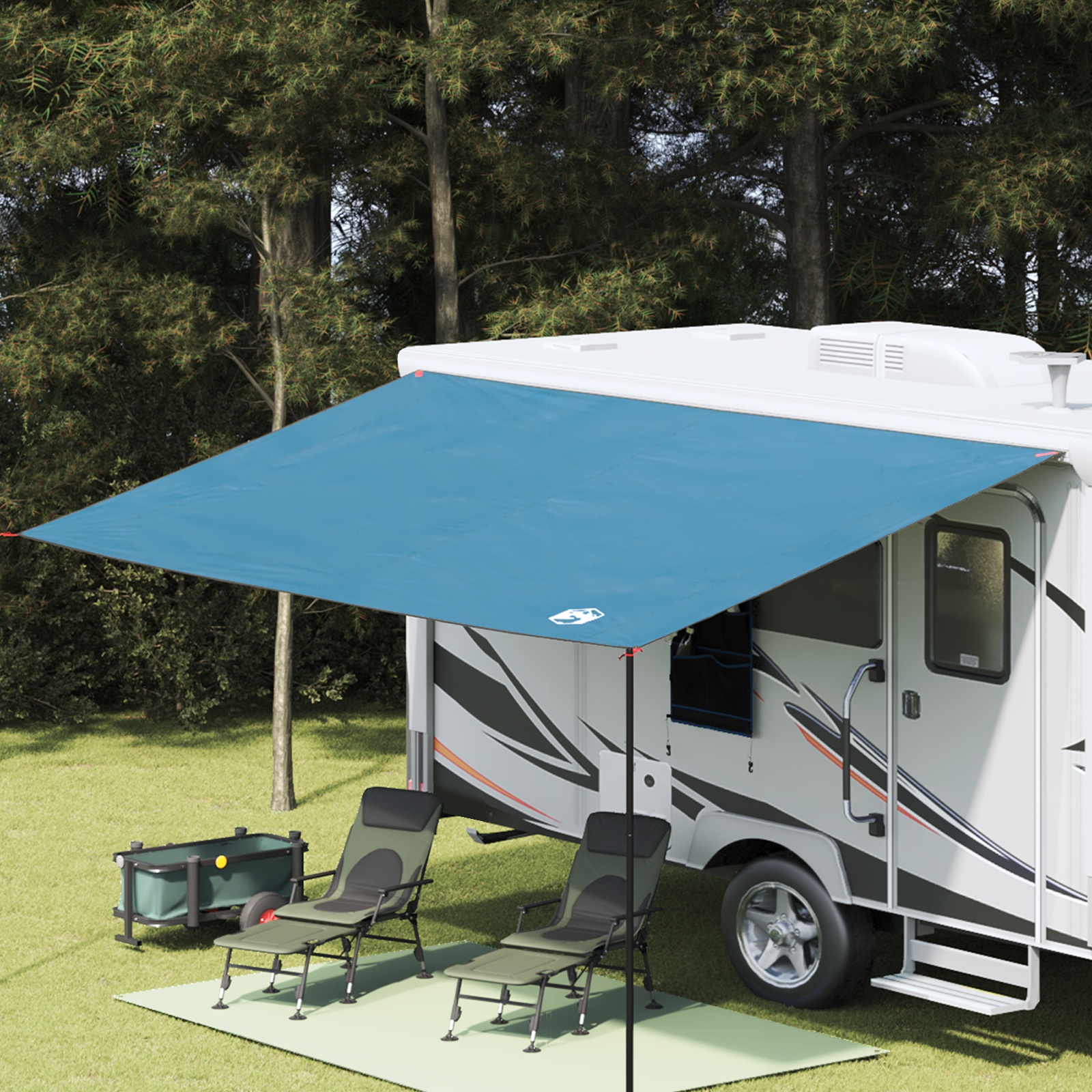 Wasserfeste Plane Blau 460 x 240 cm