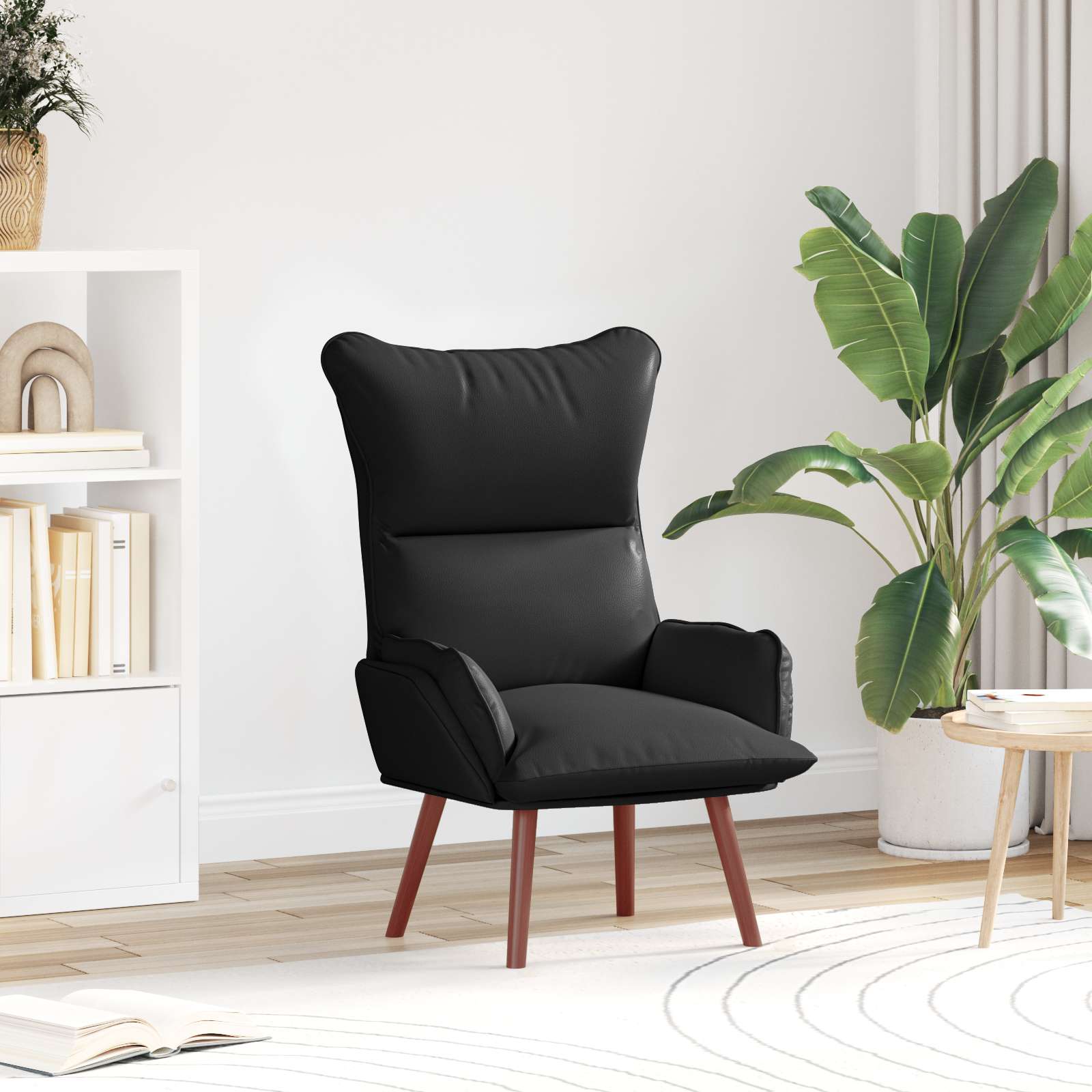 Relaxsessel Schwarz Kunstleder