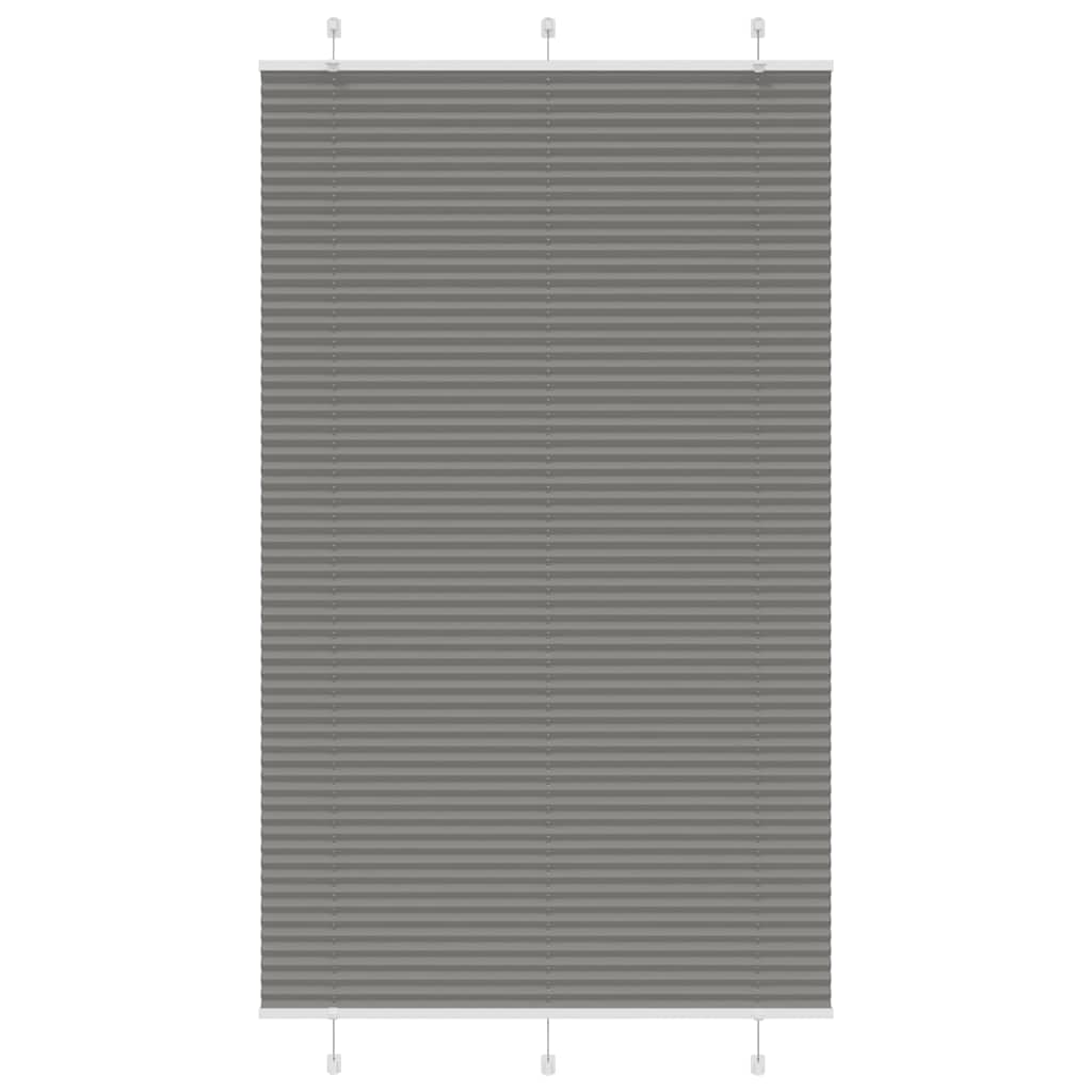 Plissee Anthrazit 115x200 cm Stoffbreite 114,4 cm Polyester