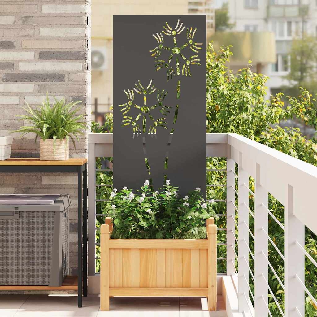 Garten dekoratives Panel Schwarz 50 x 140 cm