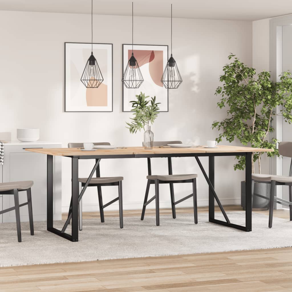 Esstisch-Gestell in O-Form 160x80x73 cm Gusseisen