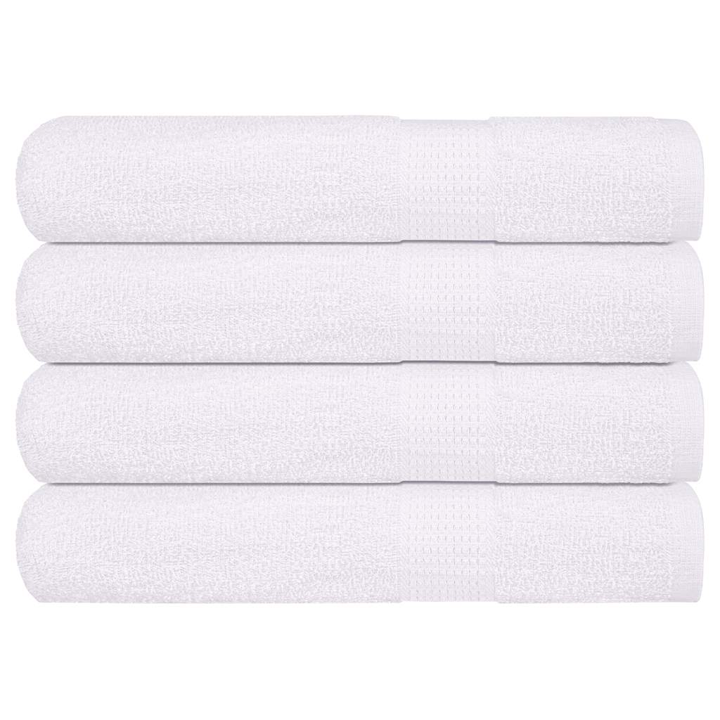Handtücher 4 Stk. Weiß 100x200 cm 360 g/m² 100% Baumwolle