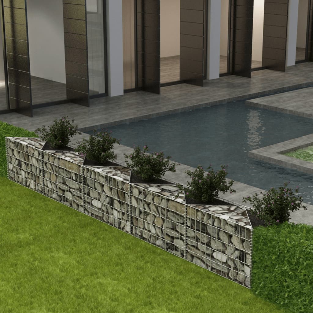 Gabionenkorb Pflanzkasten Gemüse-Hochbeet Stahl 300×30×50 cm Gabionenkorb Pflanzkasten Gemüse-Hochbeet Stahl 300×30×50 cm