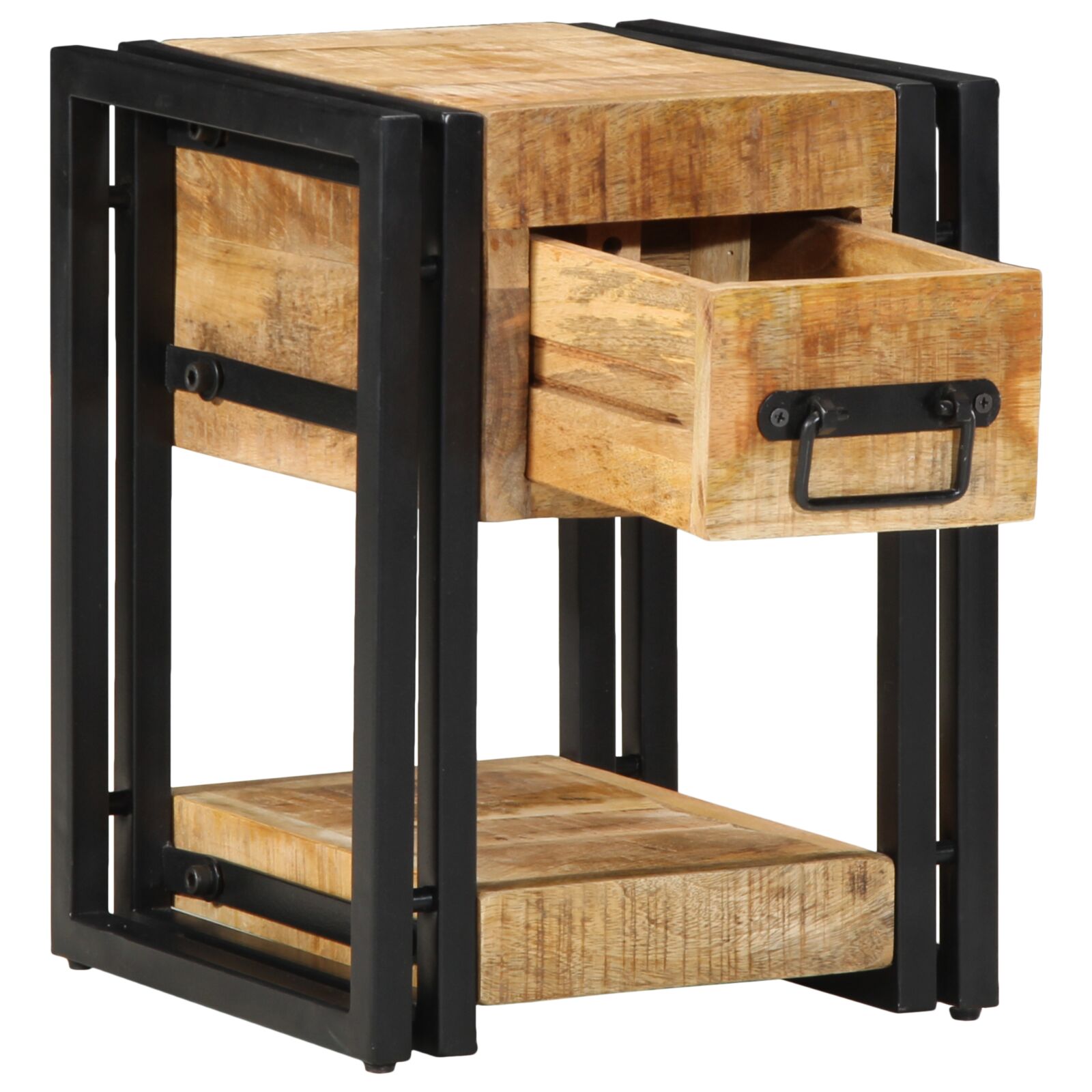vidaXL Nachttisch 40x40x40 cm aus massivem Mangoholz