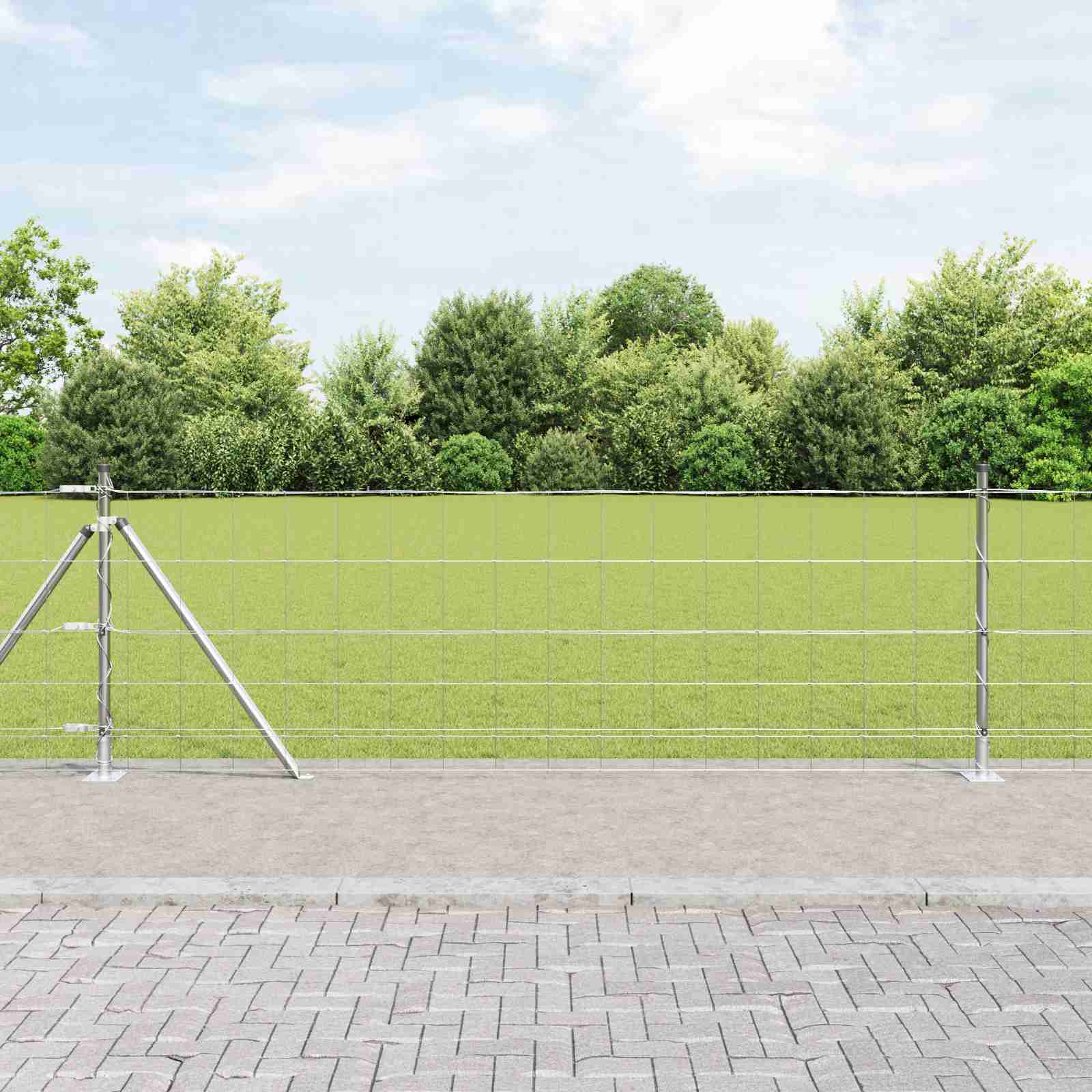 Feldzaun 0.8x25 m verzinkter Stahl