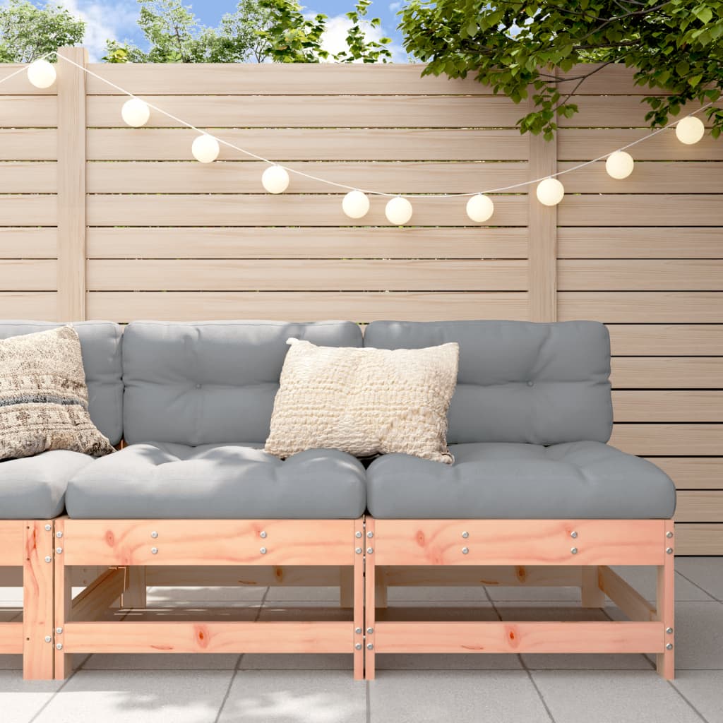 Mittelsofas mit Kissen 2 Stk. Massivholz Douglasie Mittelsofas mit Kissen 2 Stk. Massivholz Douglasie