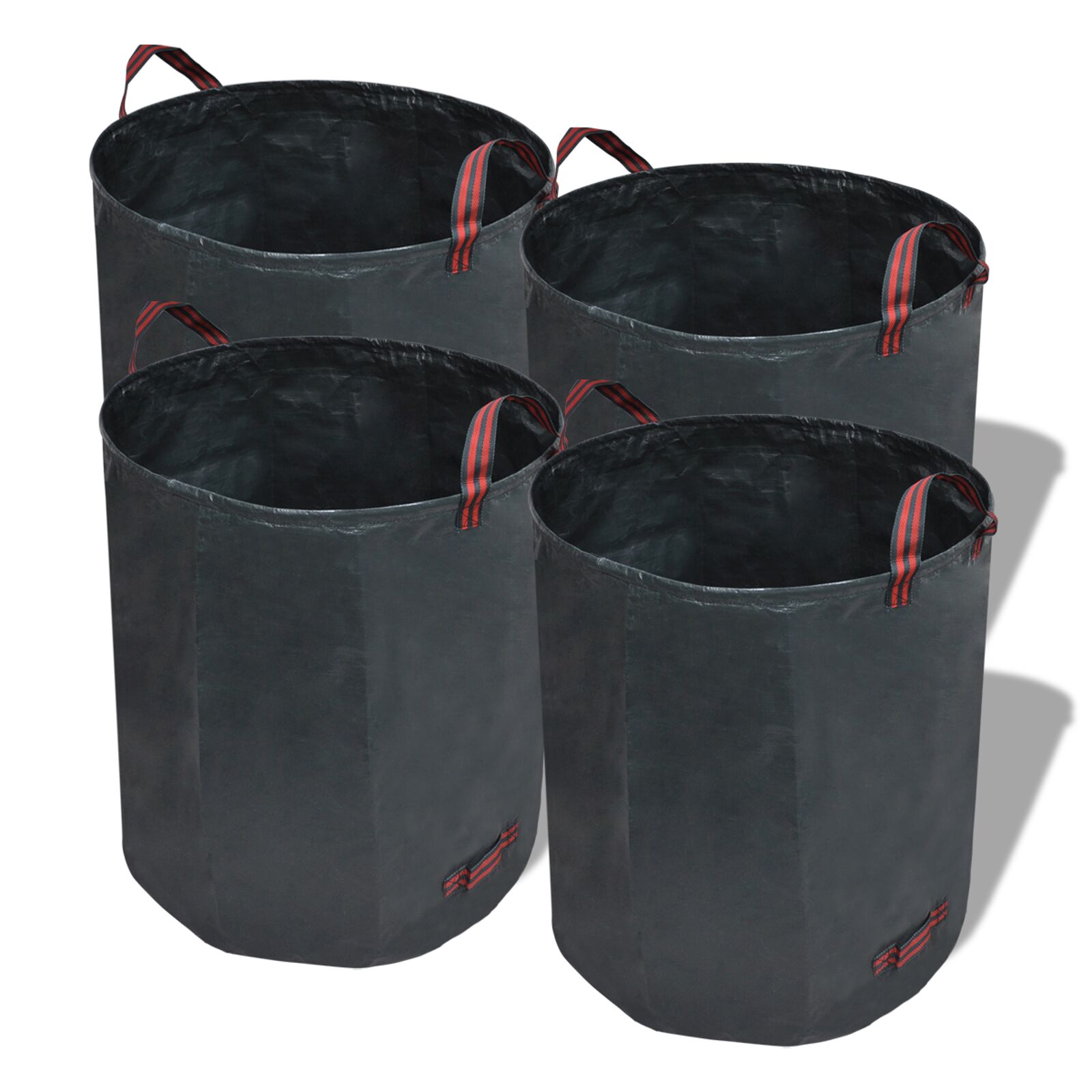 Gartenabfalltasche Dunkelgrün 4 Stück 120 L 150 g/m²