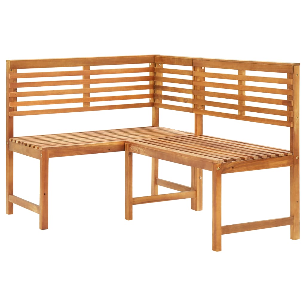Garten-Eckbank 140 cm Massivholz Akazie Garten-Eckbank 140 cm Massivholz Akazie