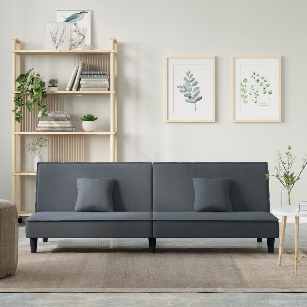 Schlafsofa Dunkelgrau Samt Schlafsofa Dunkelgrau Samt