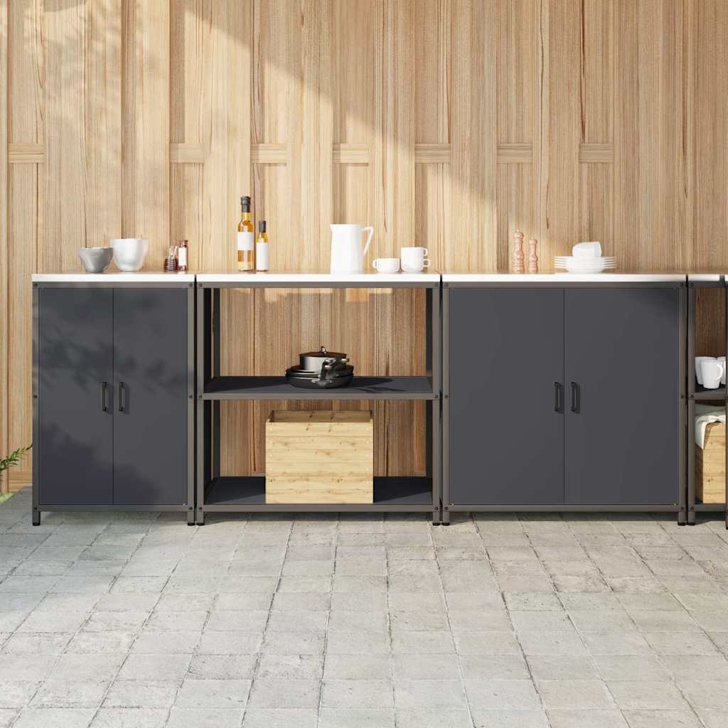 Küchenaufbewahrungsset 3 pcs Anthrazit 210 x 50 x 92 cm