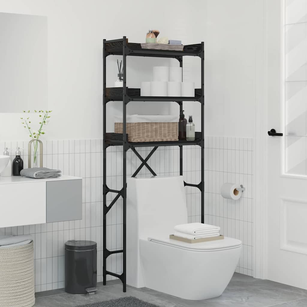 Waschmaschinenregal mit Regal 67 x 25 x 163 cm Holzwerkstoff