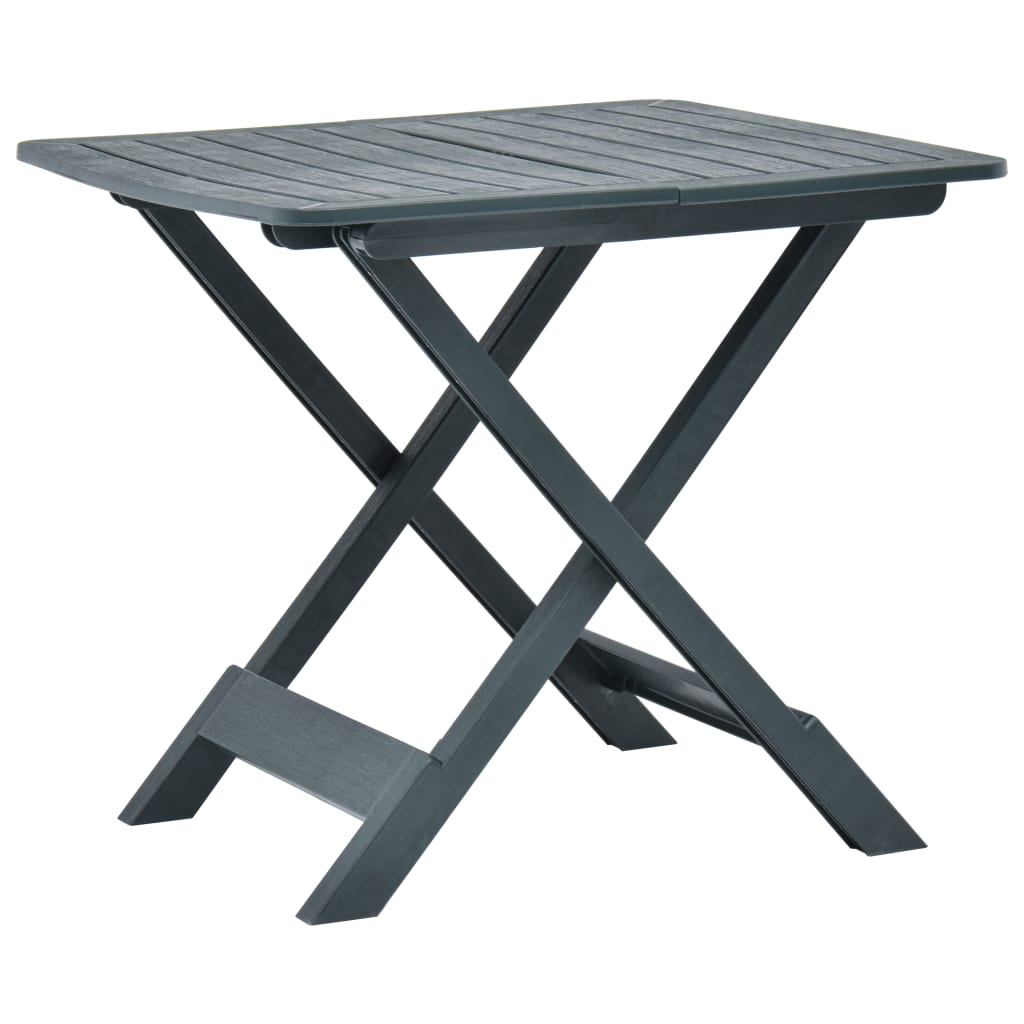 Gartentisch Klappbar Grün 79 x 72 x 70 cm Kunststoff