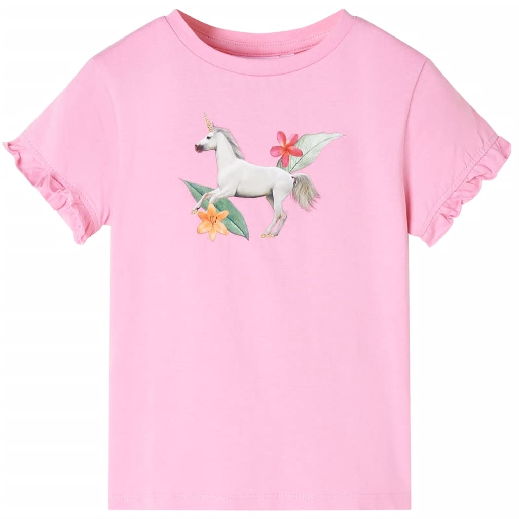 Kinder-Kurzarmshirt Hellrosa 104 Kinder-Kurzarmshirt Hellrosa 104