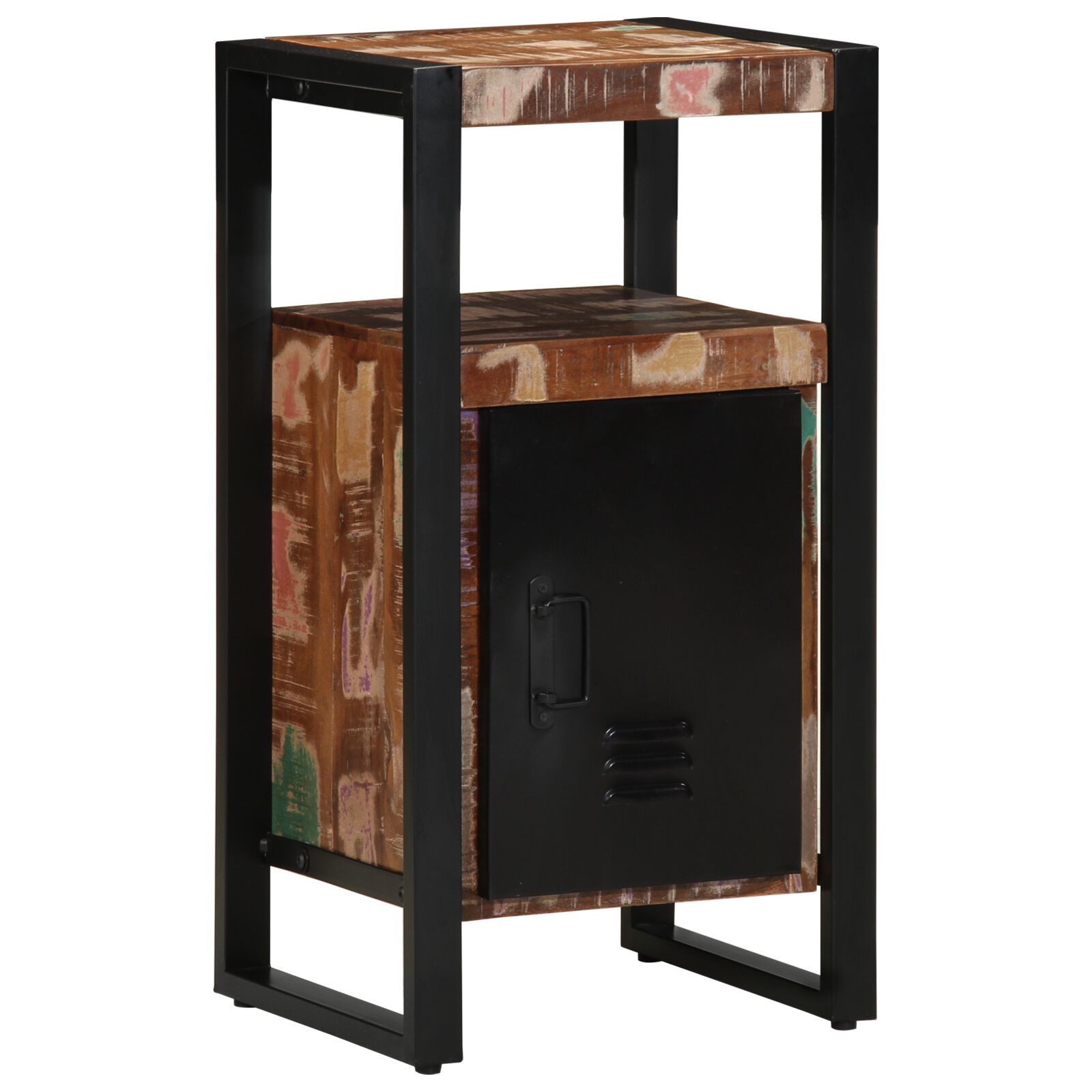 Badschrank Mehrfarbig 40x35x75 cm Massivholz Recycelt