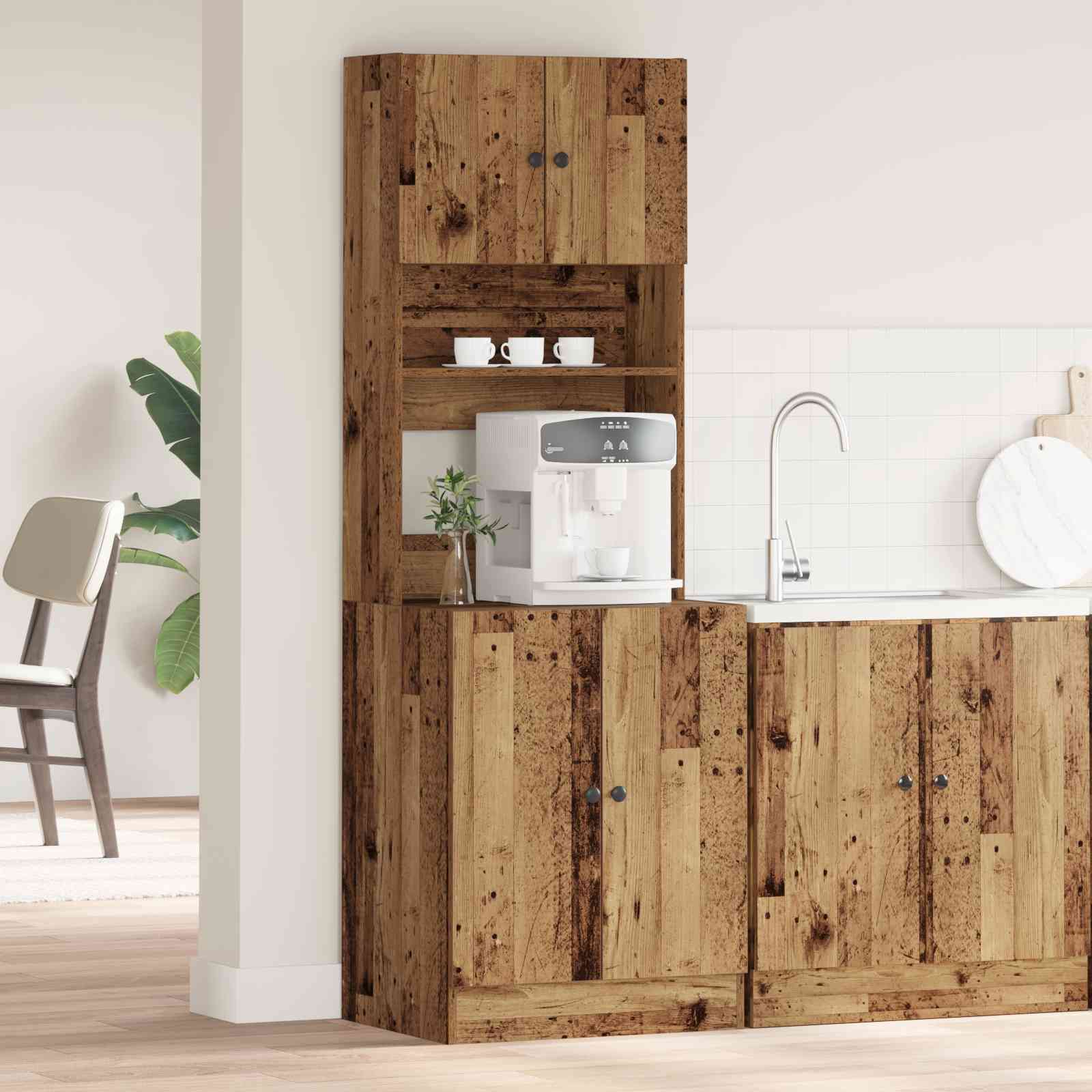 Küchenschrank Altes Holz 60x50x180 cm Holzwerkstoff