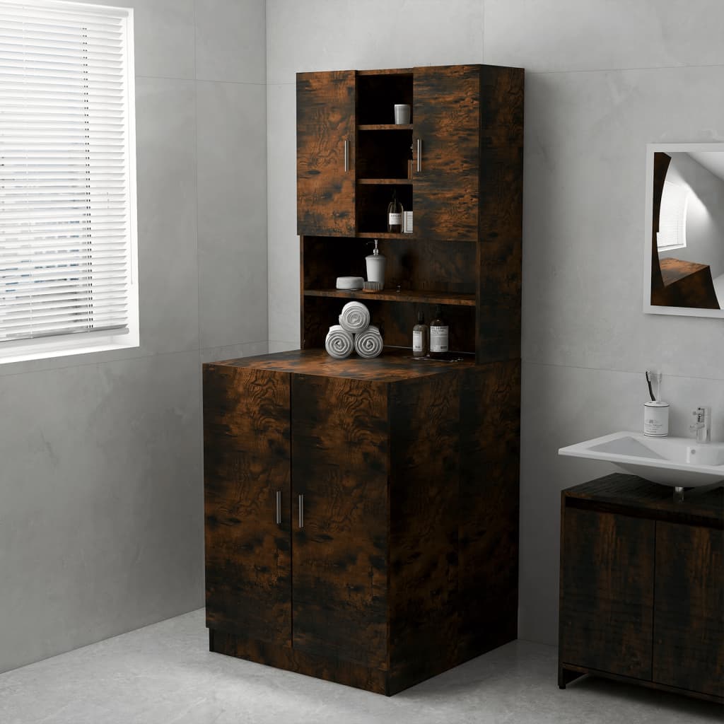 Waschmaschinenschrank Räuchereiche 71x71,5x91,5 cm