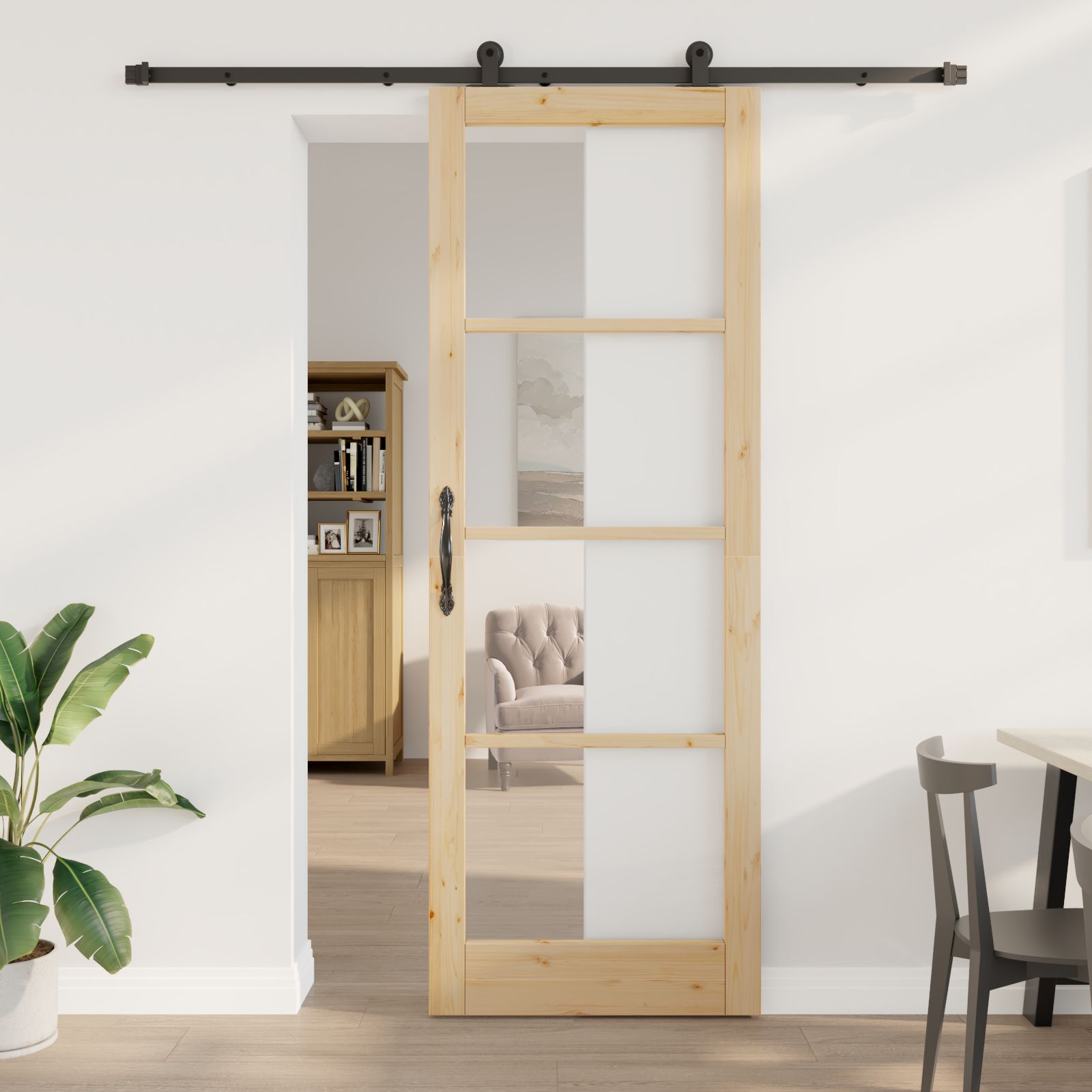 Schiebetür mit Beschlagset 'ORKDAL'83x232 cm