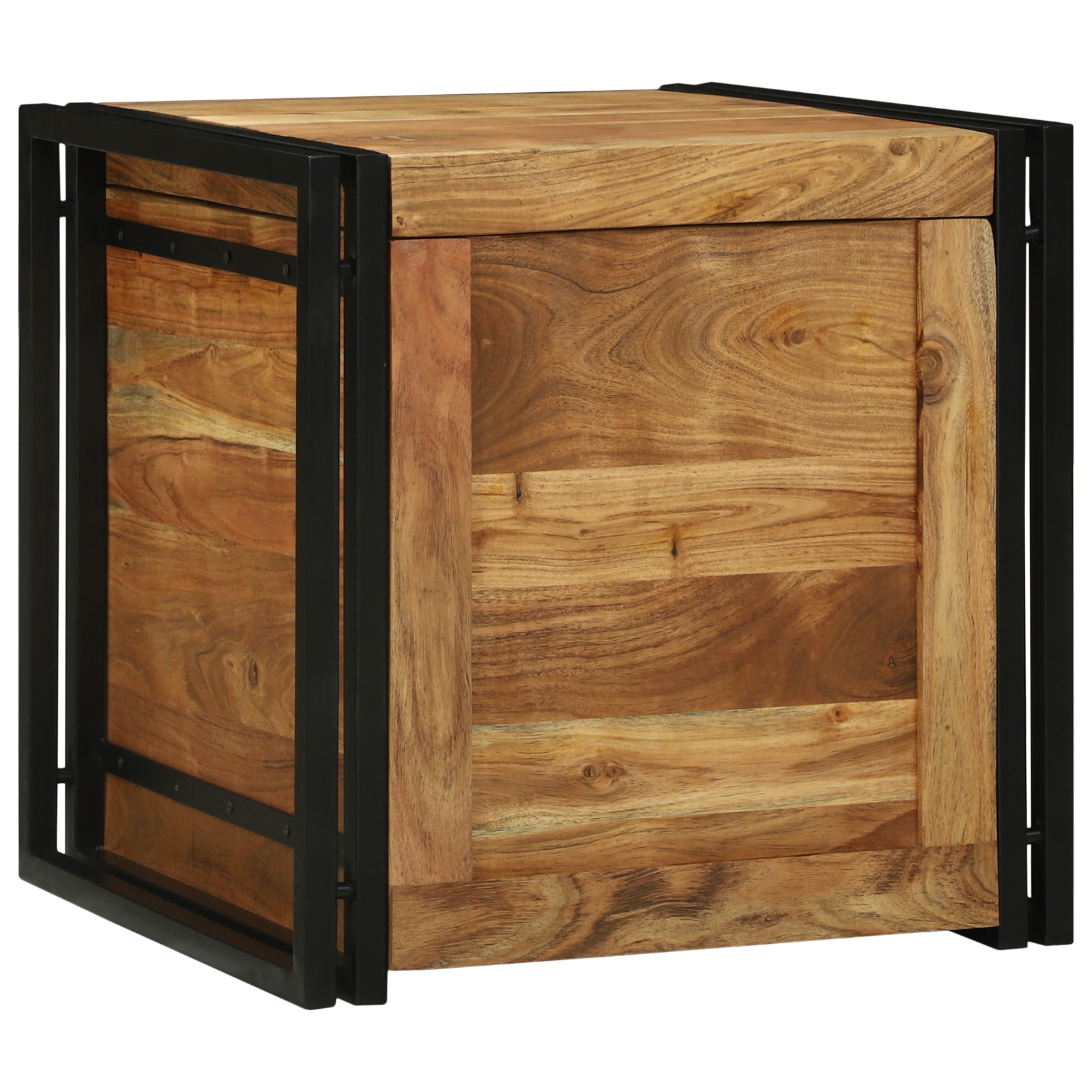 Aufbewahrungsbox Braun 50 x 50 x 50 cm Massivholz Akazie