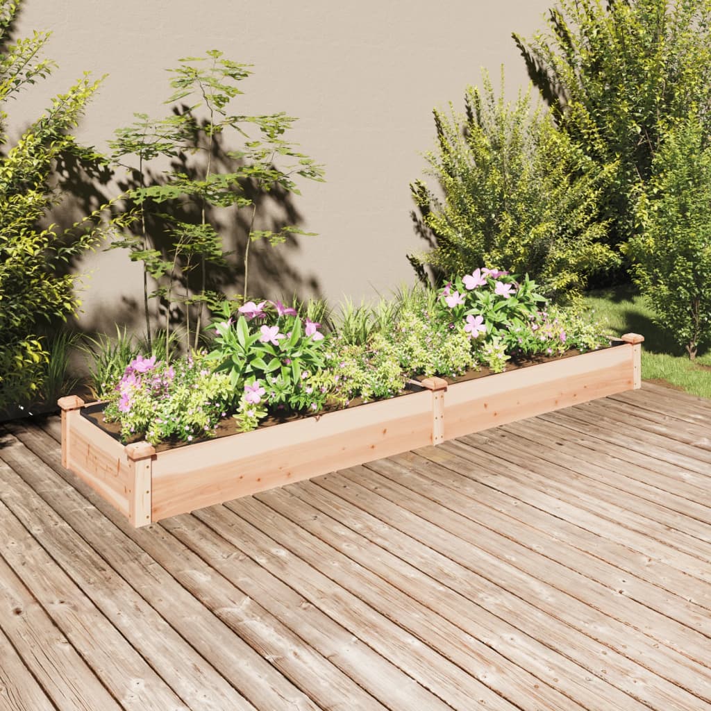 Hochbeet mit Einsatz 240x60x25 cm Massivholz Tanne Hochbeet mit Einsatz 240x60x25 cm Massivholz Tanne