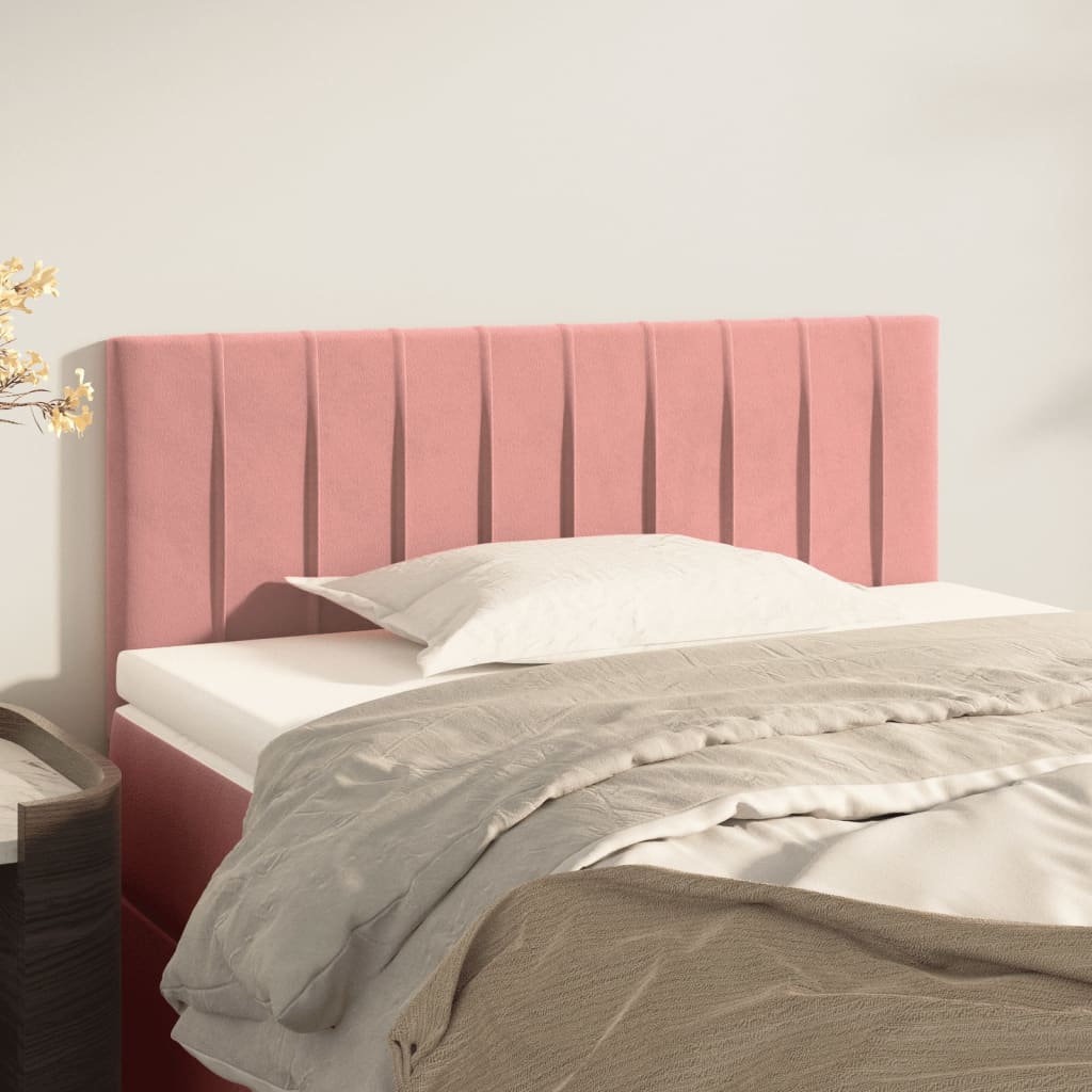 Kopfteil Rosa 100x5x78/88 cm Samt