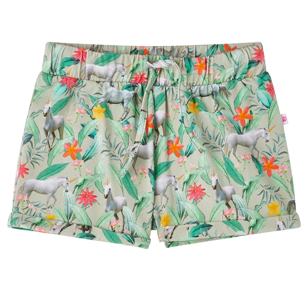 Kindershorts mit Kordelzug Hellkhaki 128 Kindershorts mit Kordelzug Hellkhaki 128