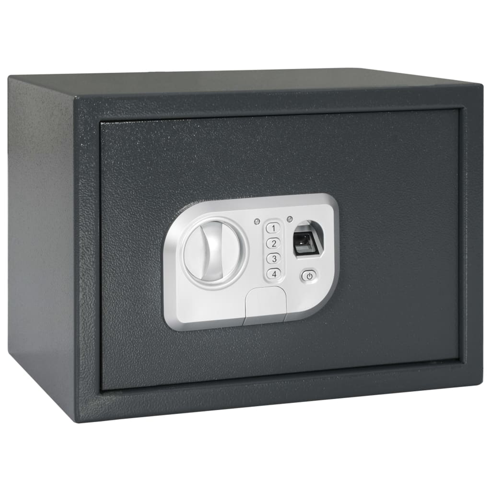 Elektronischer Digital Safe mit Fingerabdruckschloss 25x35x25 cm Stahl