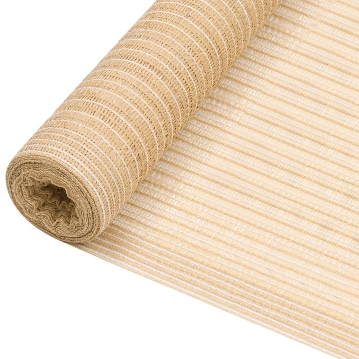 Zaunblende Beige 1,2x25 m HDPE 195 g/m²