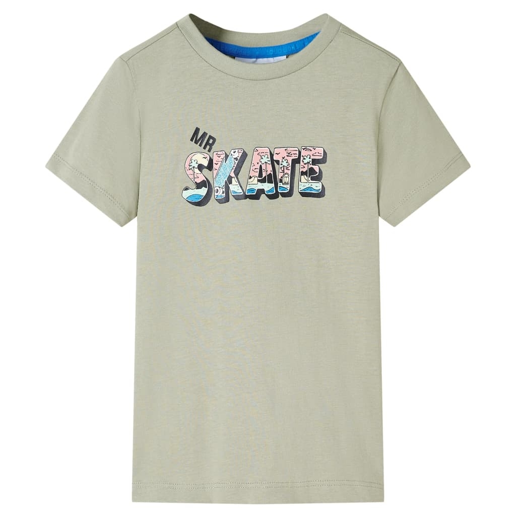 Kinder-T-Shirt Helles Khaki 104