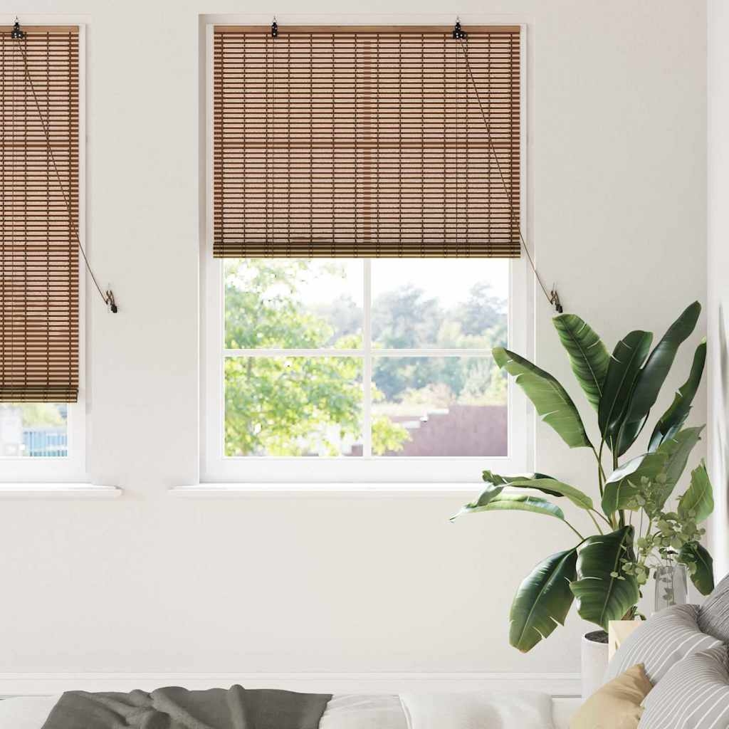 Fensterjalousien und -schattierungen Braun 120 x 220 cm Bambus