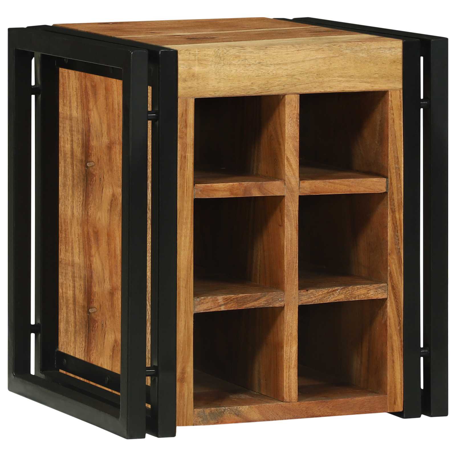 Weinregal 34,5x35x39 cm Massivholz Akazie