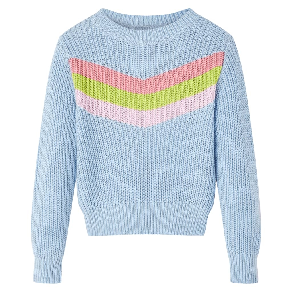 Kinderpullover Gestrickt Blau 116