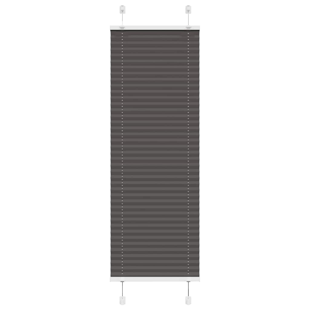 Plissee Schwarz 40x150 cm Stoffbreite 39,4 cm Polyester