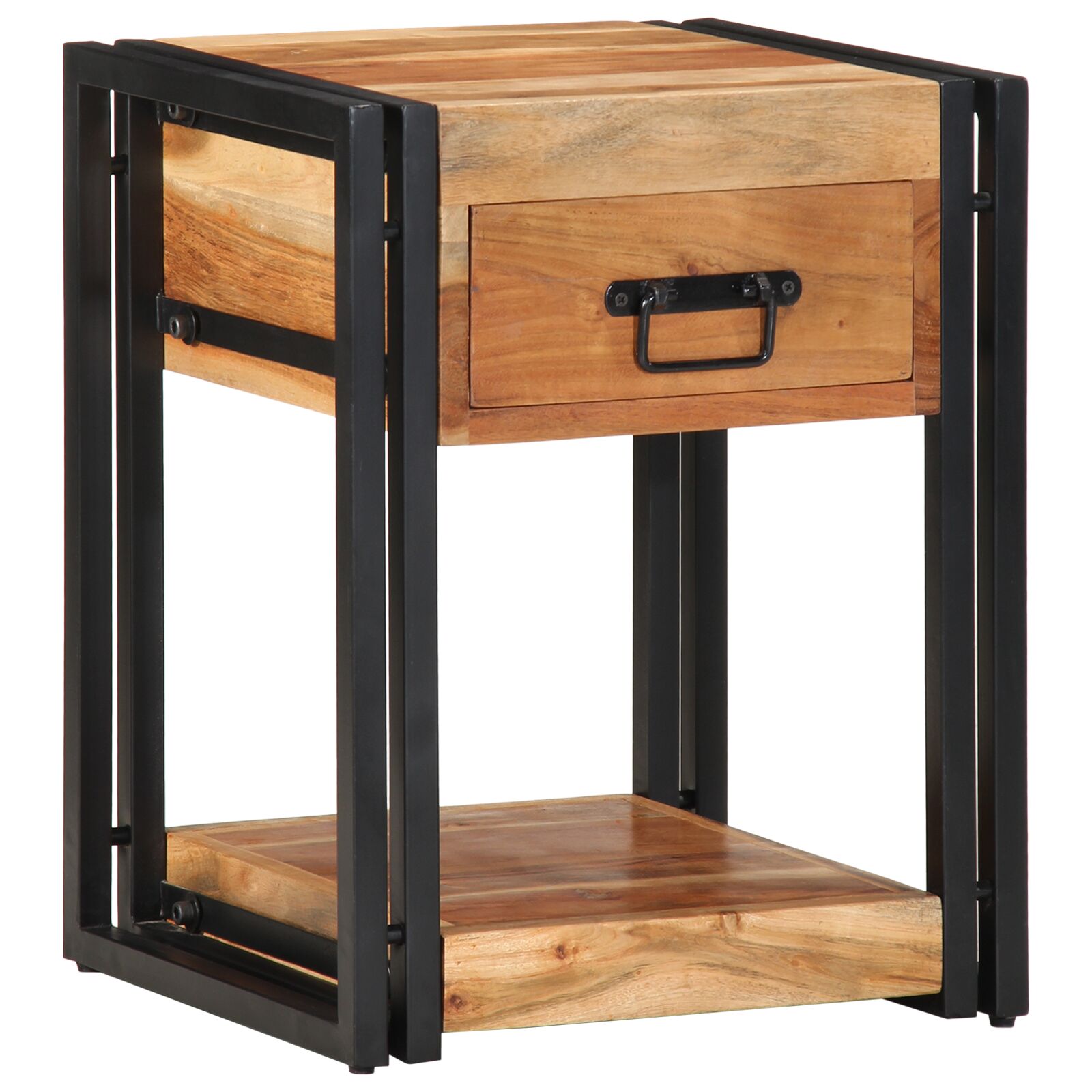 vidaXL Nachttische 2er Set 40x35x50 cm aus massivem Akazienholz
