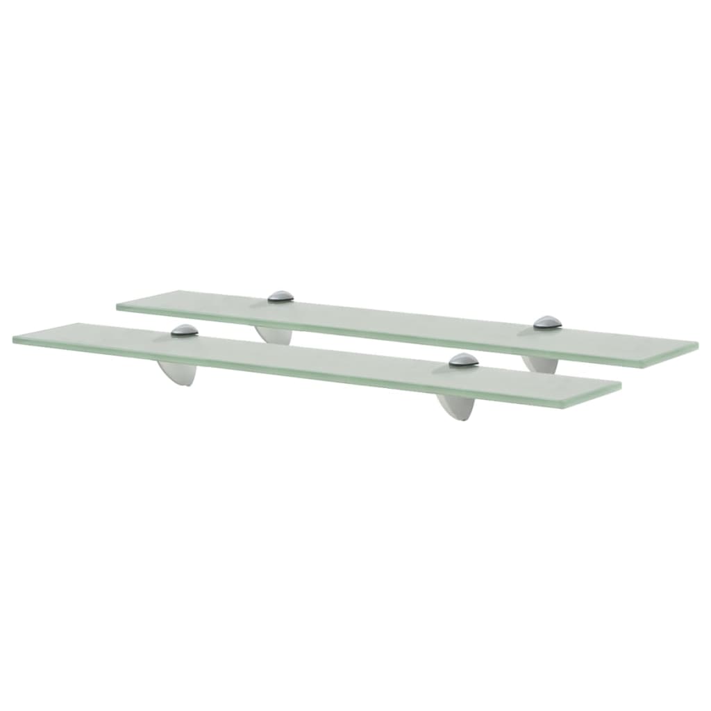 Schwebende Regale 2 Stk. Glas 60x20 cm 8 mm