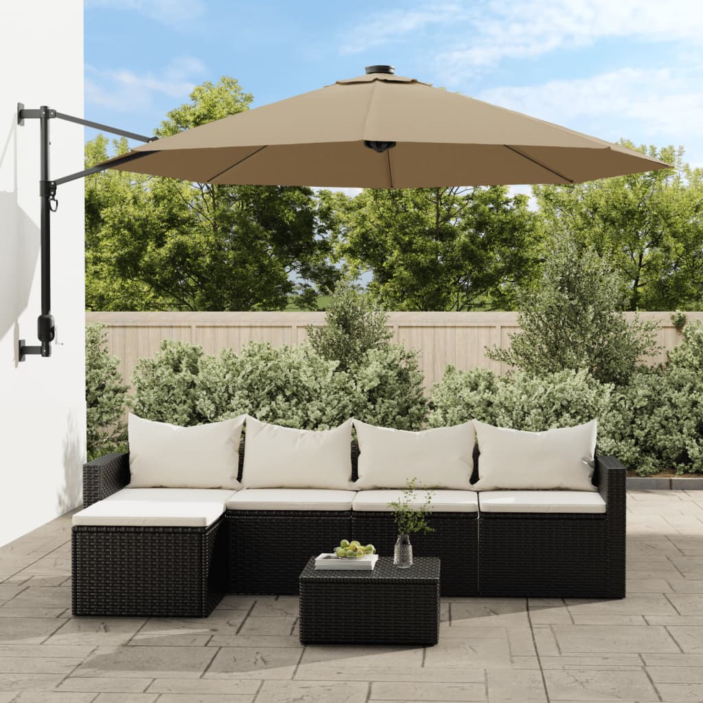 Ersatzbezug für Ampelschirm Taupe 350 cm