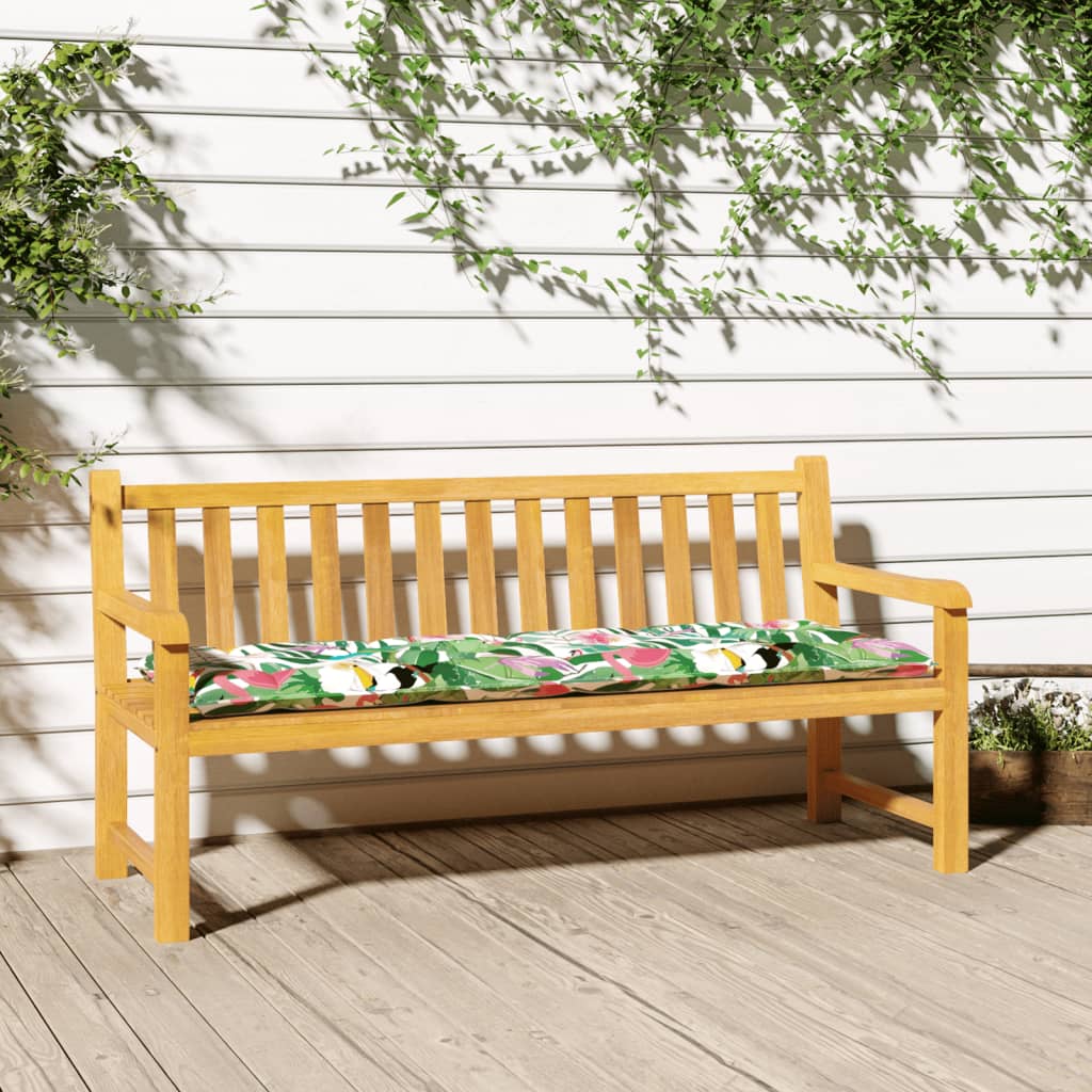 Gartenbank-Auflage Mehrfarbig 150x50x7 cm Oxford-Gewebe Gartenbank-Auflage Mehrfarbig 150x50x7 cm Oxford-Gewebe