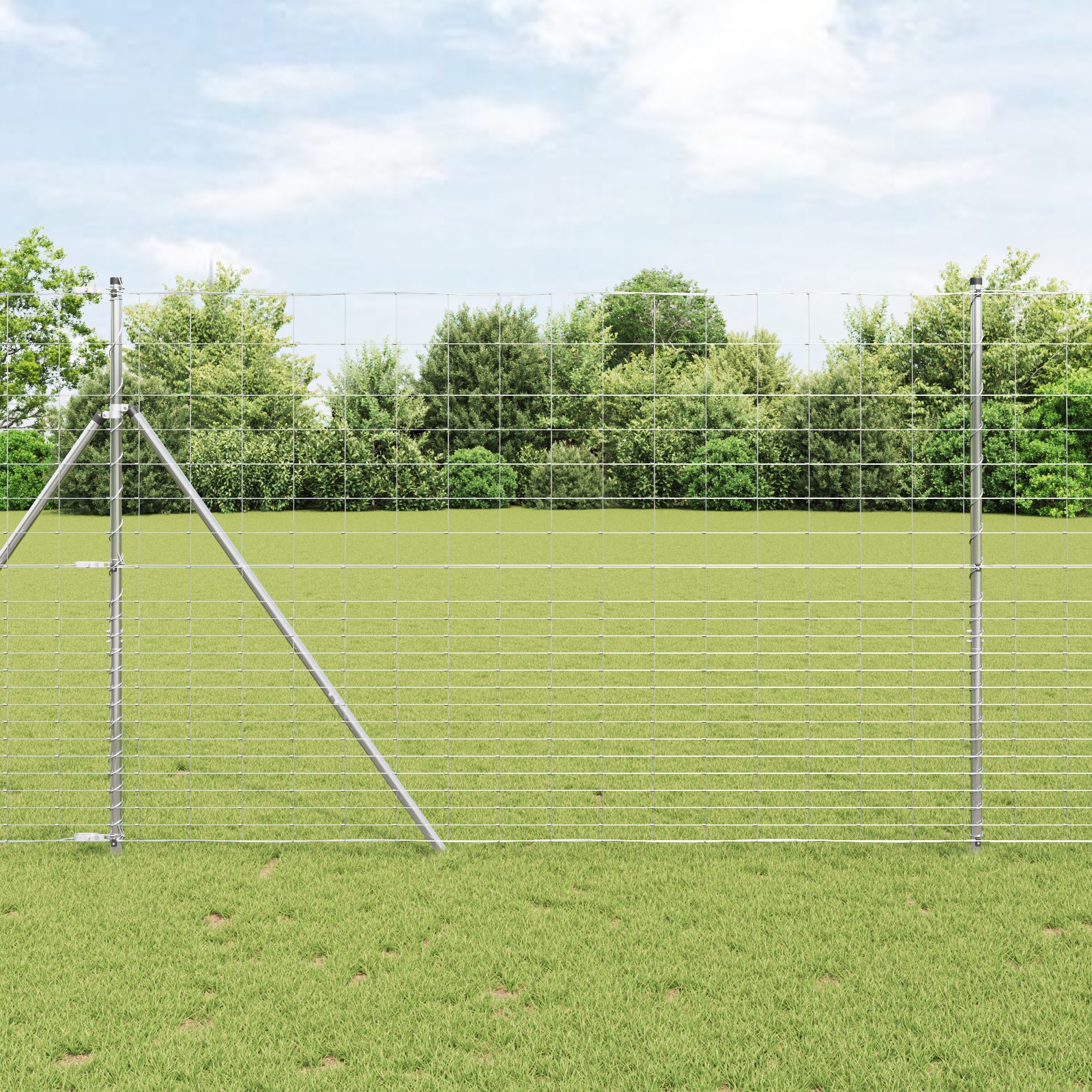 Feldzaun 1,6x25 m Verzinkter Stahl
