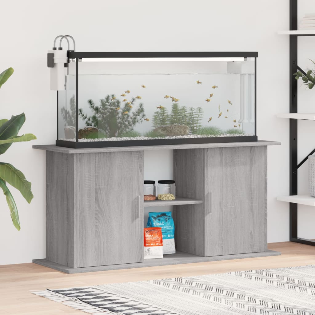 Aquariumständer Grau Sonoma 121x41x58 cm Holzwerkstoff Aquariumständer Grau Sonoma 121x41x58 cm Holzwerkstoff
