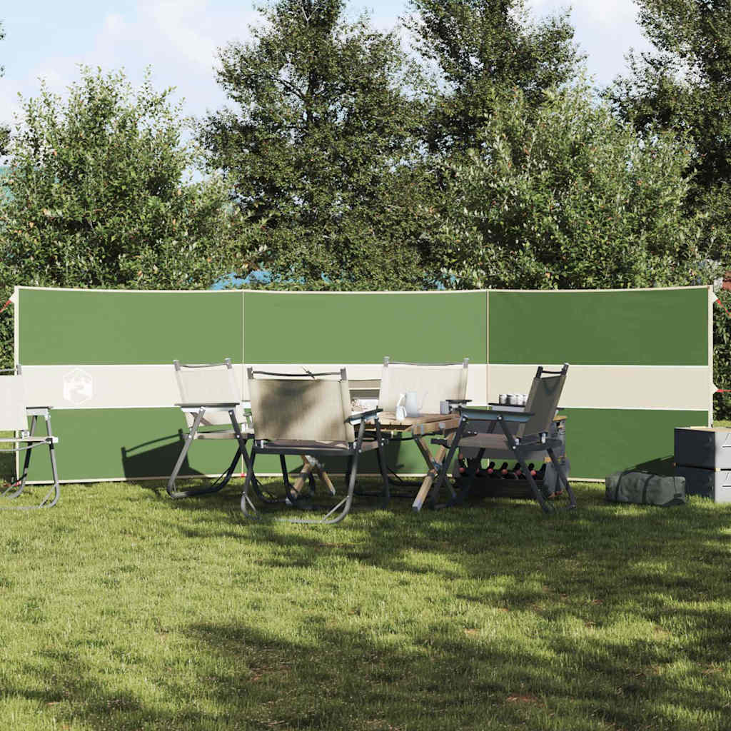 Camping-Windschutz Grün 490x123 cm Wasserdicht