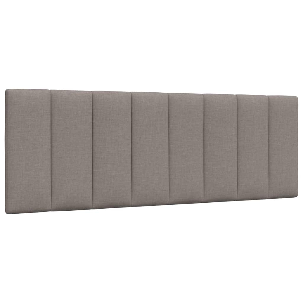 Kopfteil-Kissen "Hanko" Taupe 140 cm Stoff