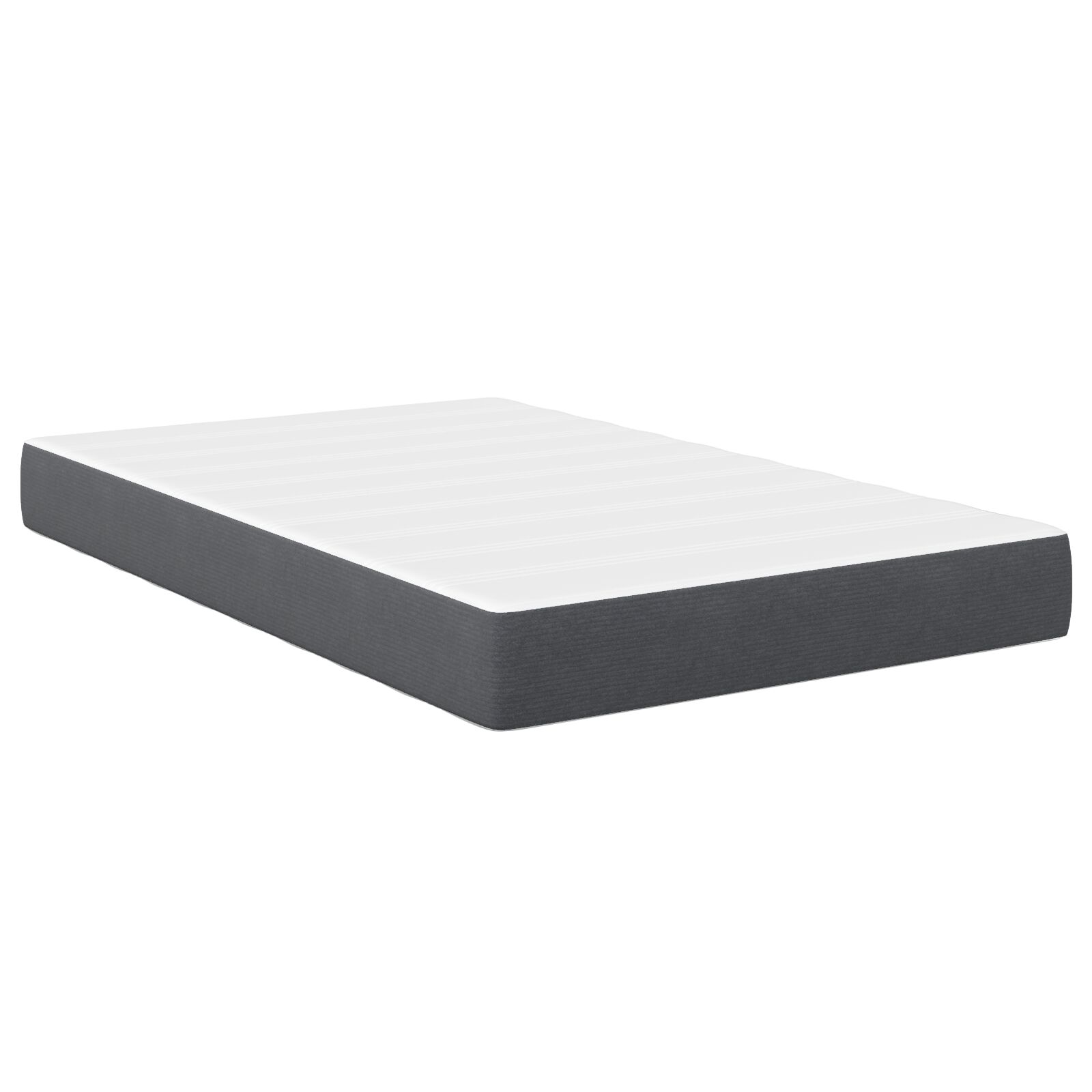 Taschenfederkern-Matratze Dunkelgrau Medium 120x200x20 cm Stoff