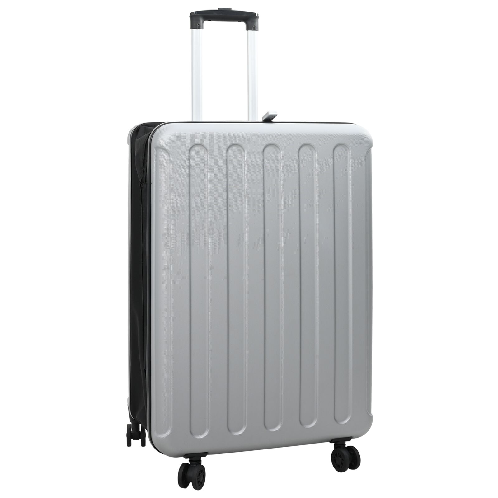 Faltbarer Koffer Hartschale 28'' Silber 50x30x76 cm ABS