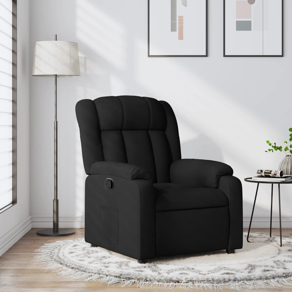 Relaxsessel Schwarzer Stoff