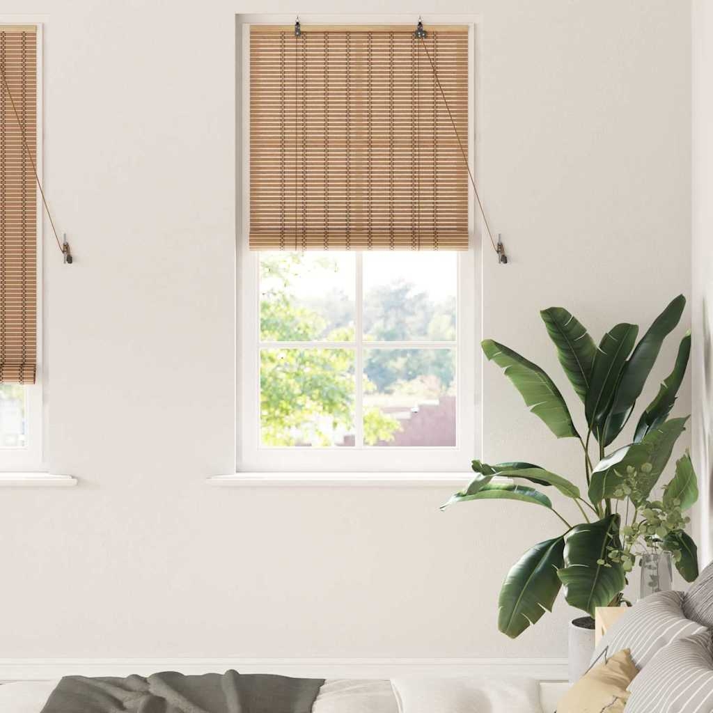 Fensterjalousien & -schatten Hellbraun 80 x 220 cm Bambus