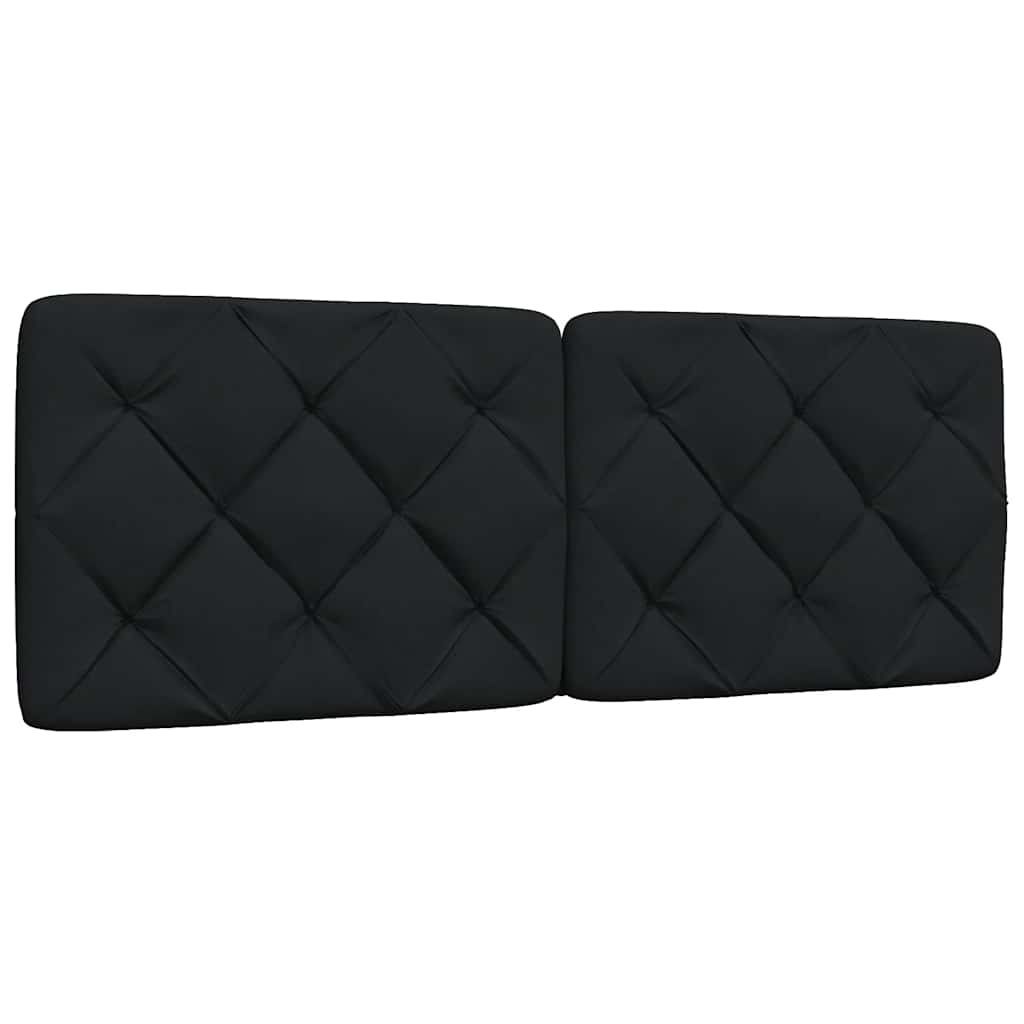 Kopfteil-Kissen Schwarz 140 cm Stoff