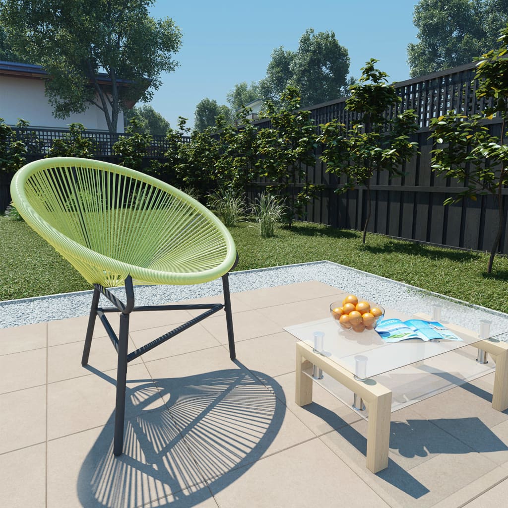 Acapulco-Gartenstuhl Poly Rattan Grün Acapulco-Gartenstuhl Poly Rattan Grün